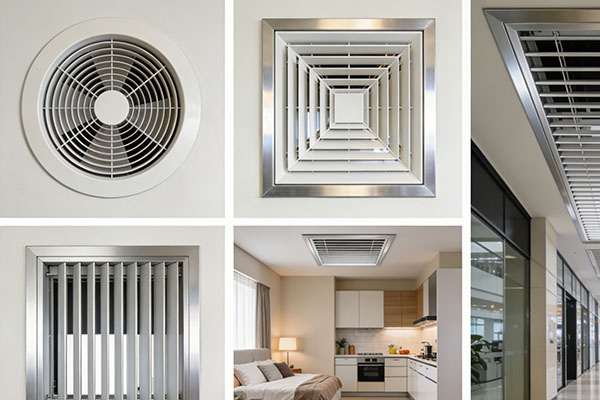 风口的种类与应用场景，覆盖家用商用