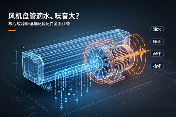 风机盘管滴水、噪音大？江苏佳宝空调科普核心故障原理与配套配件